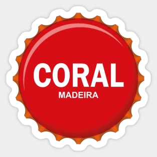 Madeira Island - carica da cerveja Coral / Coral beer cap Sticker